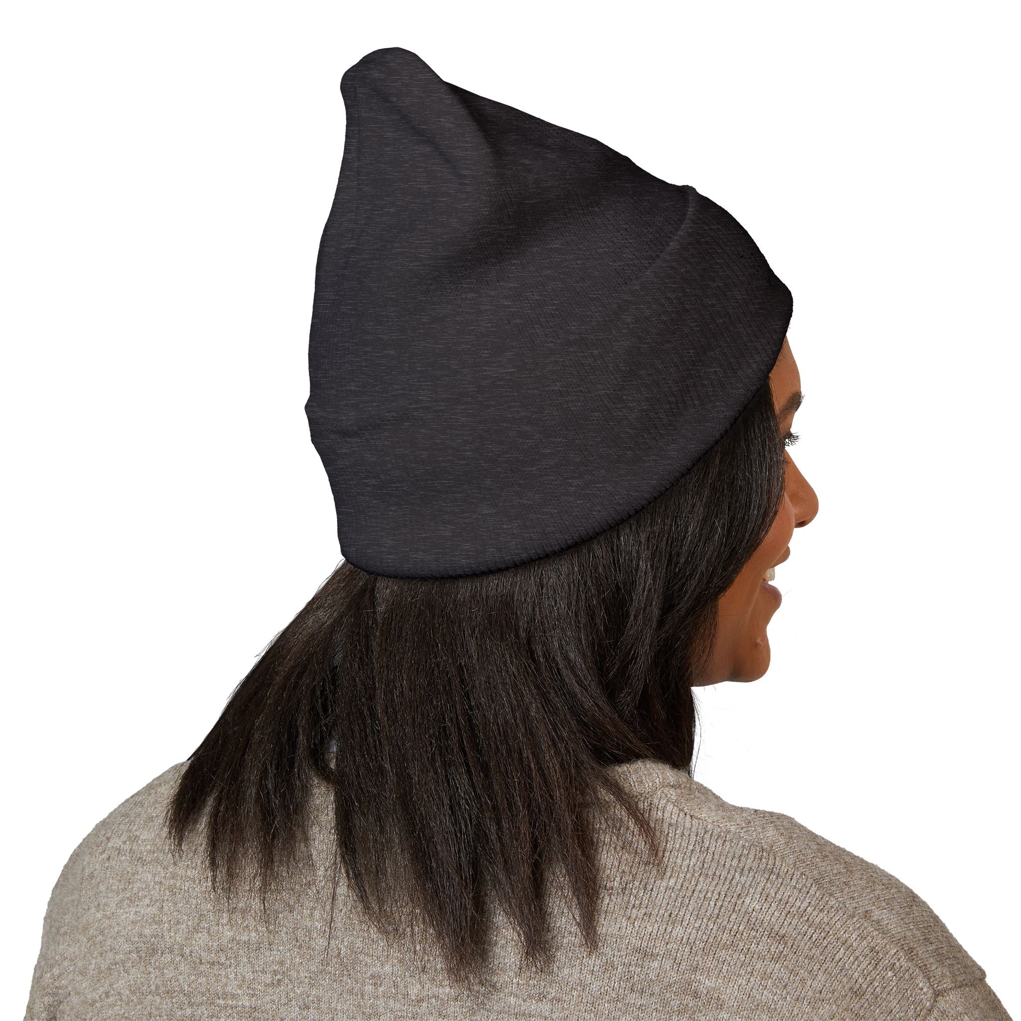 Bonnet Classique à Revers – MNUR VISION Accessoire d’hiver brodé, stylé et spirituel – Unisexe, intemporel, idéal pour offrir