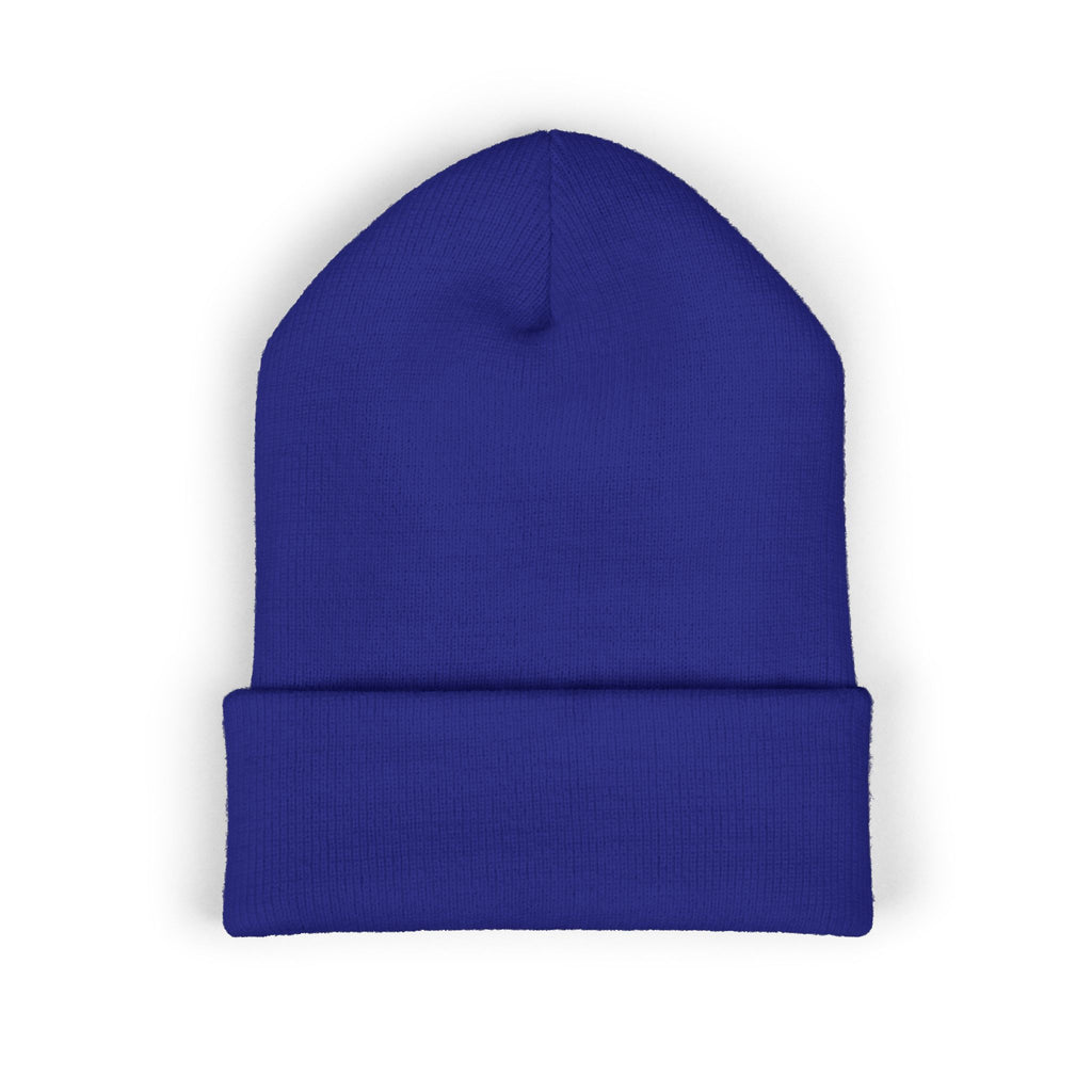 Bonnet Classique à Revers – MNUR VISION Accessoire d’hiver brodé, stylé et spirituel – Unisexe, intemporel, idéal pour offrir