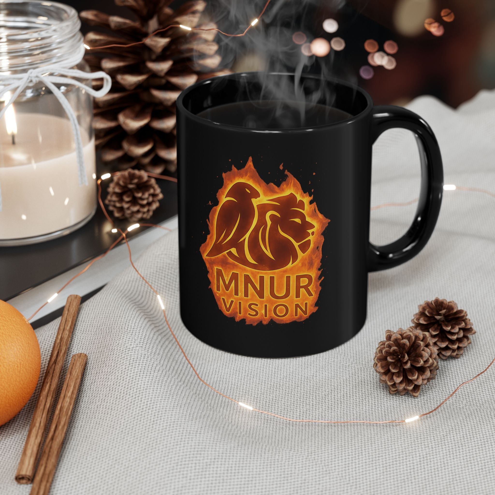 Mug Noir en Céramique – 11oz / 15oz Élégance, résistance et personnalisation sacrée