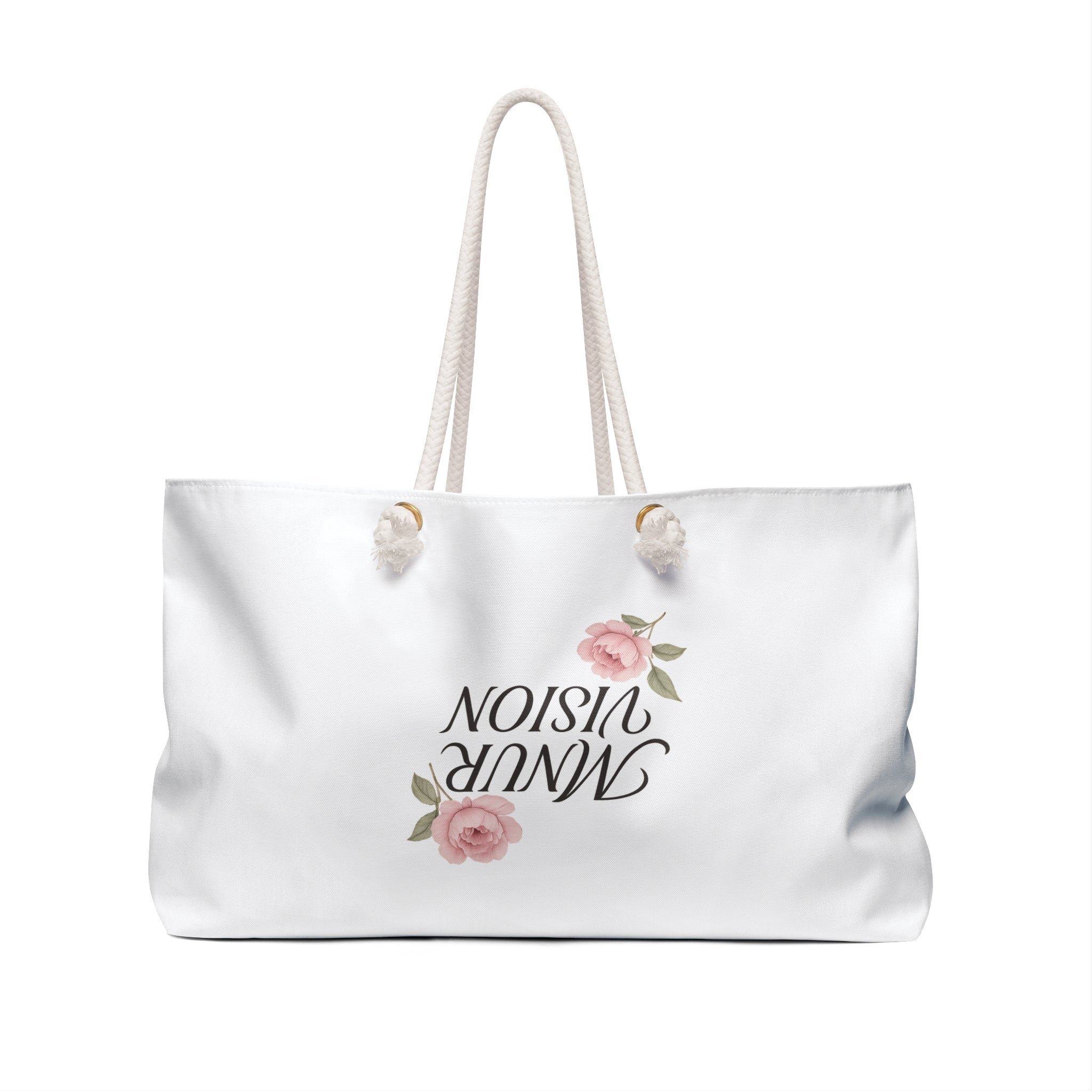 Sac Weekender Chic – Design Floral & Logo MNUR VISION L’élégance nomade pour les voyages, le sport et les sorties décontractées