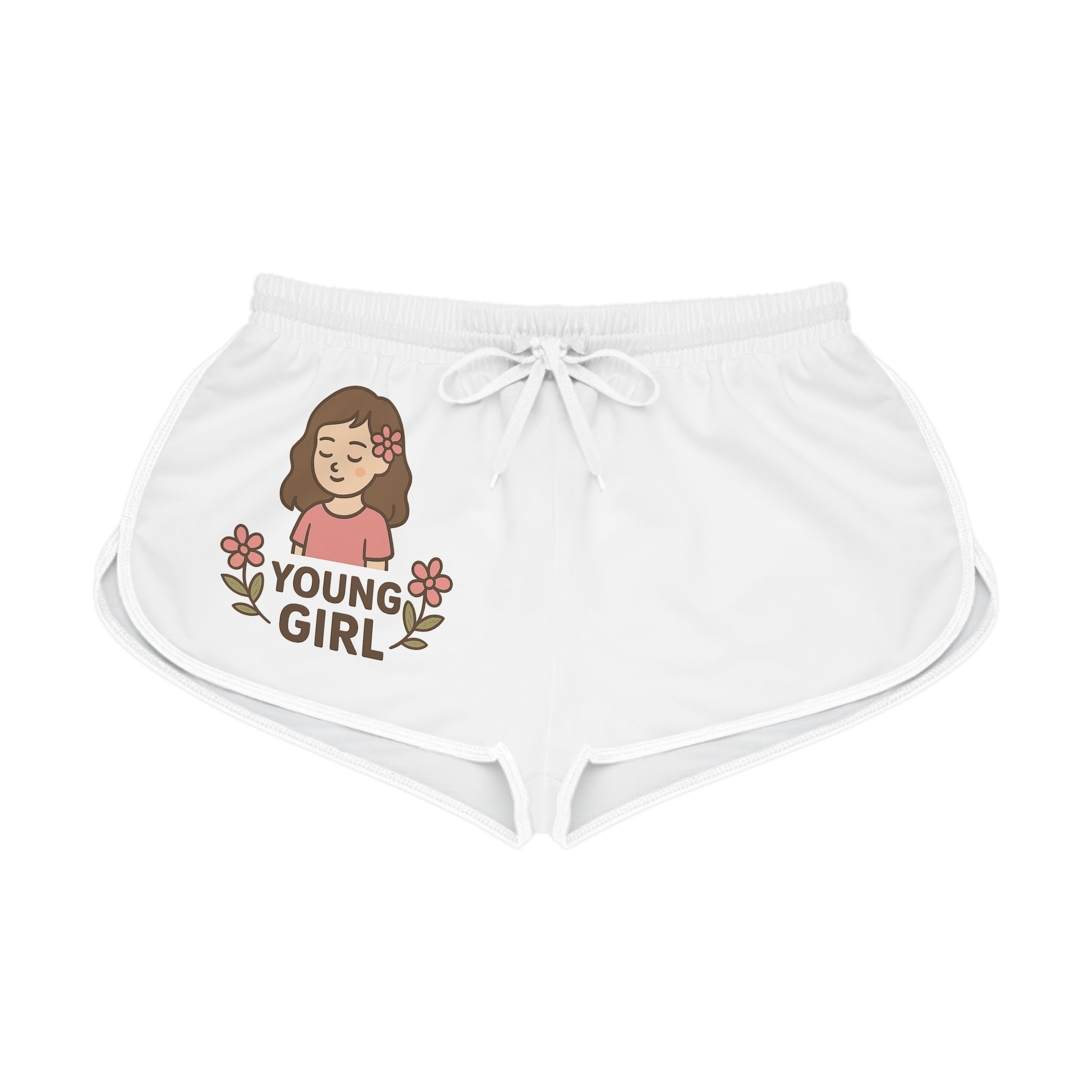 Short Décontracté Jeune Fille – Tenue d’Été Femme, Plage, Cadeau pour Elle, Motifs Floraux