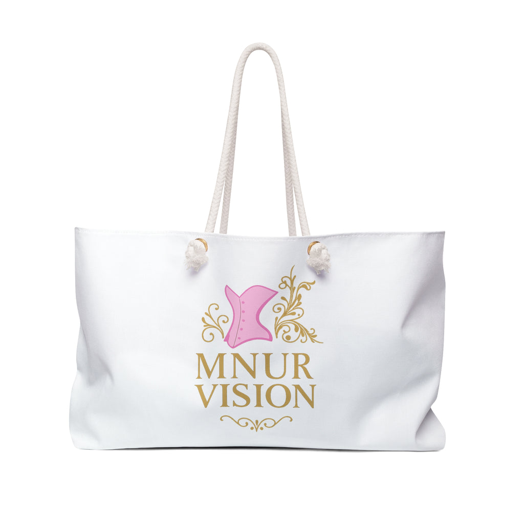 Sac Weekender Chic – Design Floral & Logo MNUR VISION L’élégance nomade pour les voyages, le sport et les sorties décontractées