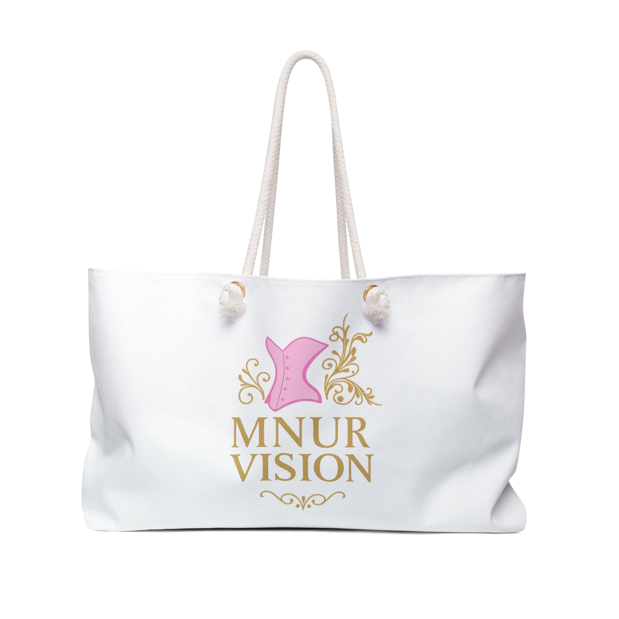 Sac Weekender Chic – Design Floral & Logo MNUR VISION L’élégance nomade pour les voyages, le sport et les sorties décontractées