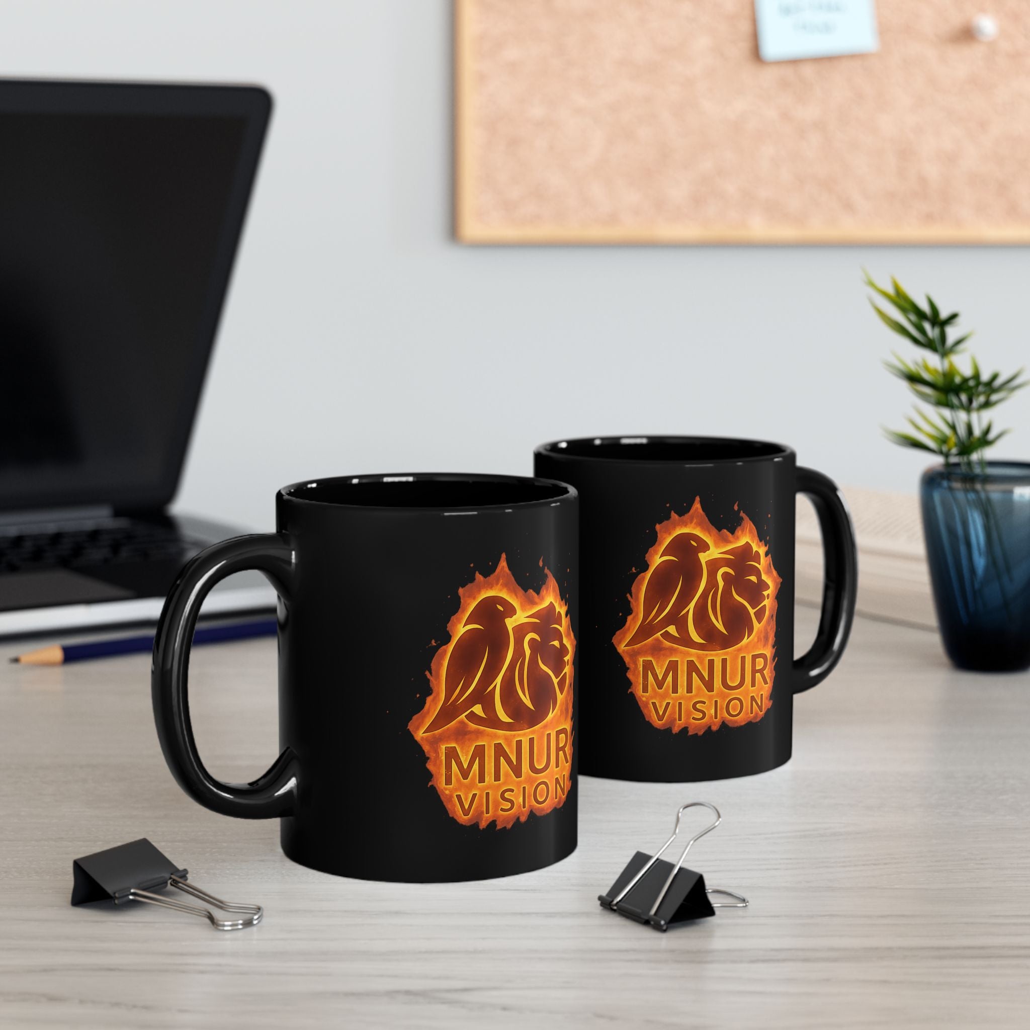 Mug Noir en Céramique – 11oz / 15oz Élégance, résistance et personnalisation sacrée